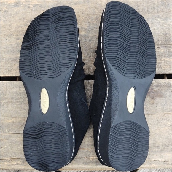 Bass Rachel Black Leather Suede Mules NWOT! Size 7 - Picture 8 of 8